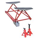Mini Pont Elévateur Mobile Basculant pour Levage Auto 1500 kg + 1 paire de Chandelles 3T
